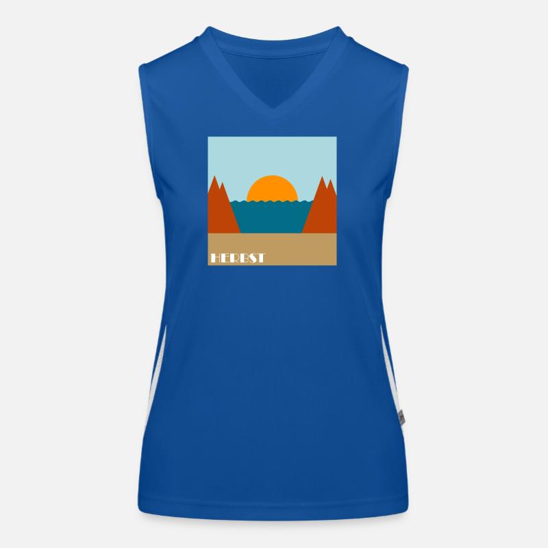 Herbst Funktionelles Kontrast-Tank Top für Frauen