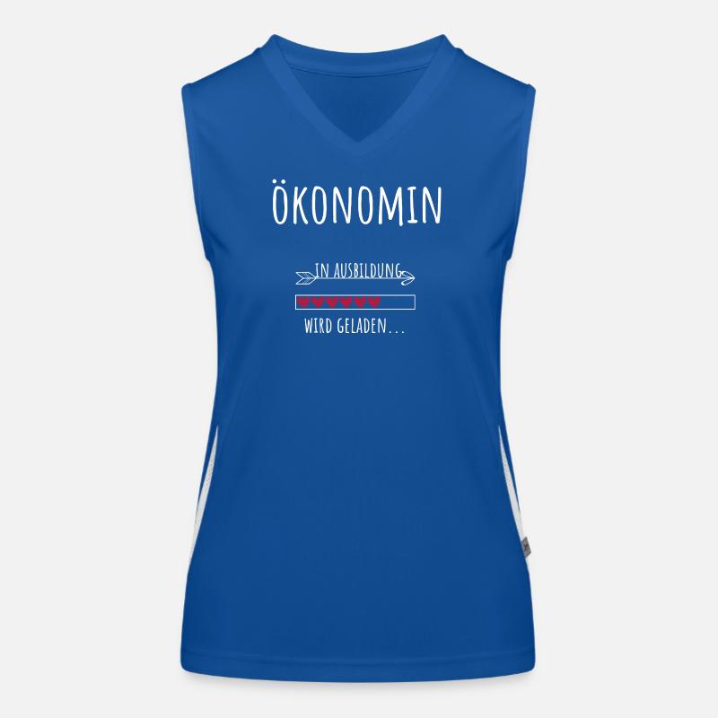 Volkswirtschaft Studentin Beruf Ökonomin Funktionelles Kontrast-Tank Top für Frauen