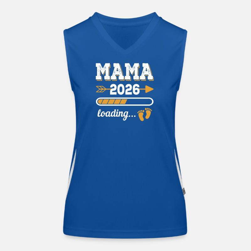 Mama 2026 Loading Zukünftige Mutter Geschenk Funktionelles Kontrast-Tank Top für Frauen