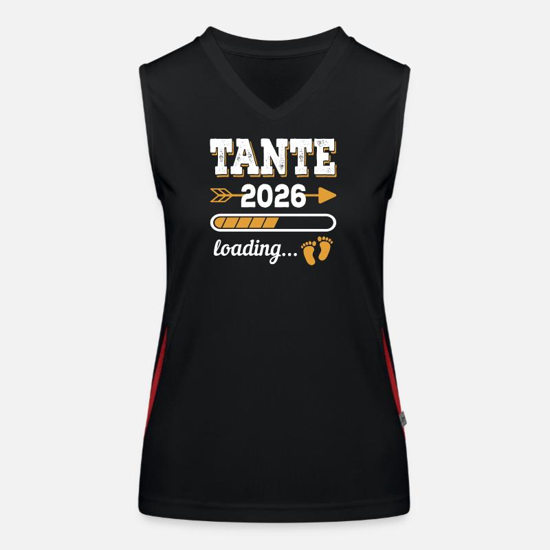 Aunt 2026 Loading Future Aunt Gift Women's Functional Contrast Tank Top