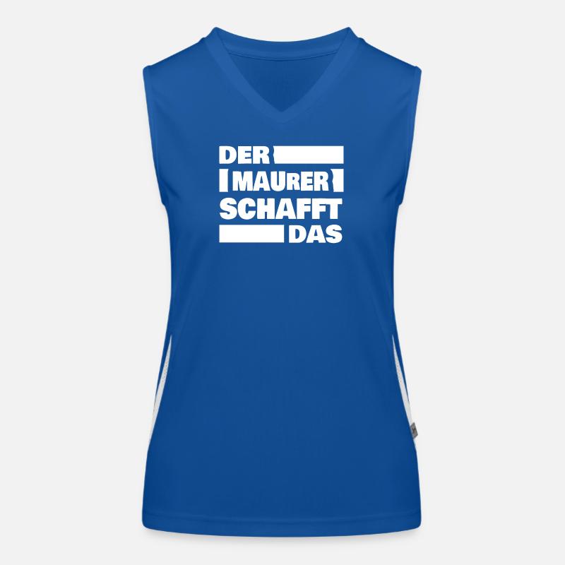 Bricklayer as work Women's Functional Contrast Tank Top