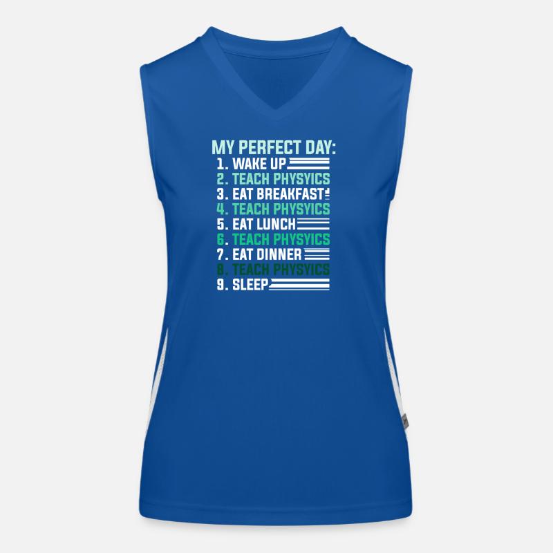 Physics Physicist Physics Student Physics Teacher Women's Functional Contrast Tank Top