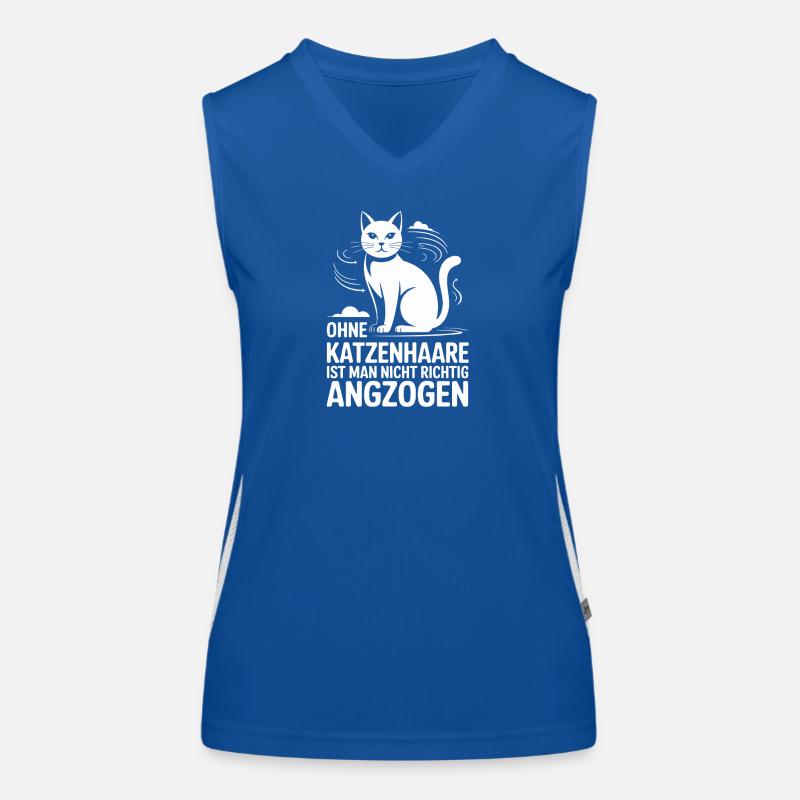 Chat disant que vous n’êtes pas sans poils de chat Débardeur respirant contrasté Femme