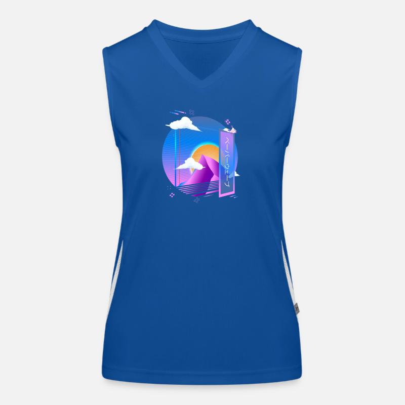 Vaporwave Pastel Goth Aesthetic Retro Synthwave Women's Functional Contrast Tank Top