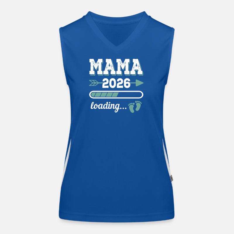 Mama 2026 Loading Werdender Mutter Geschenkidee Funktionelles Kontrast-Tank Top für Frauen