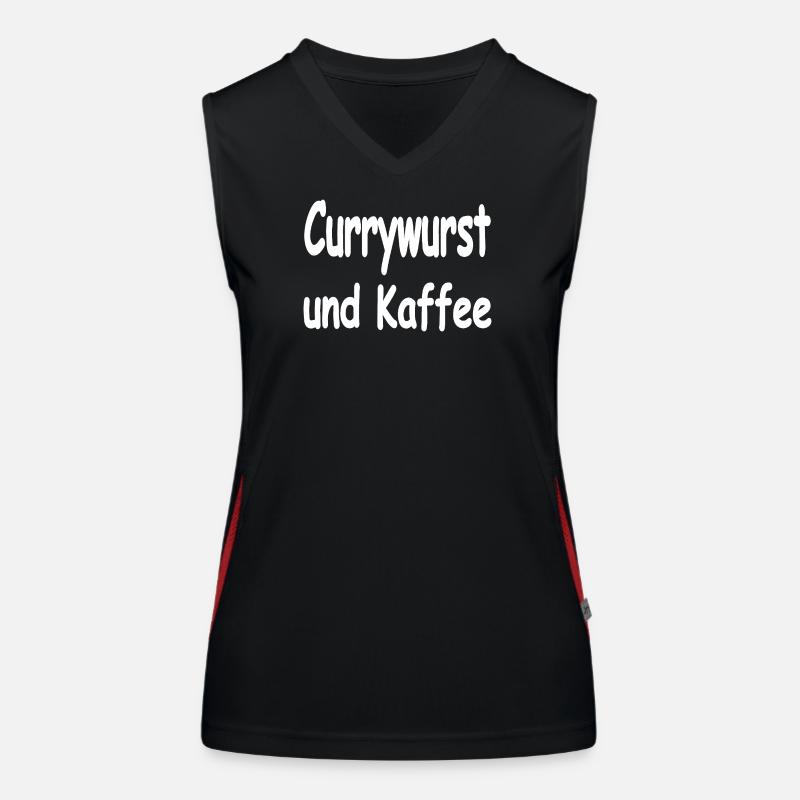 Currywurst Débardeur respirant contrasté Femme
