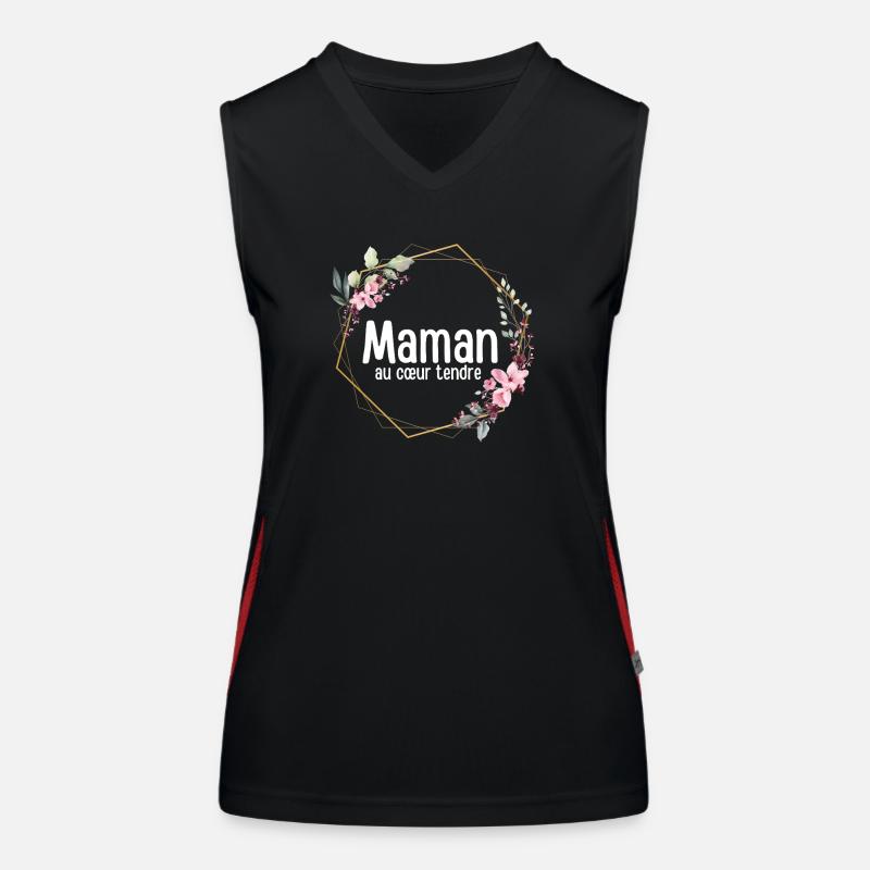 Weichherzige Mutter Funktionelles Kontrast-Tank Top für Frauen