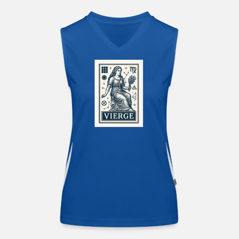 Jungfrau Sternzeichen - Astrologie Funktionelles Kontrast-Tank Top für Frauen