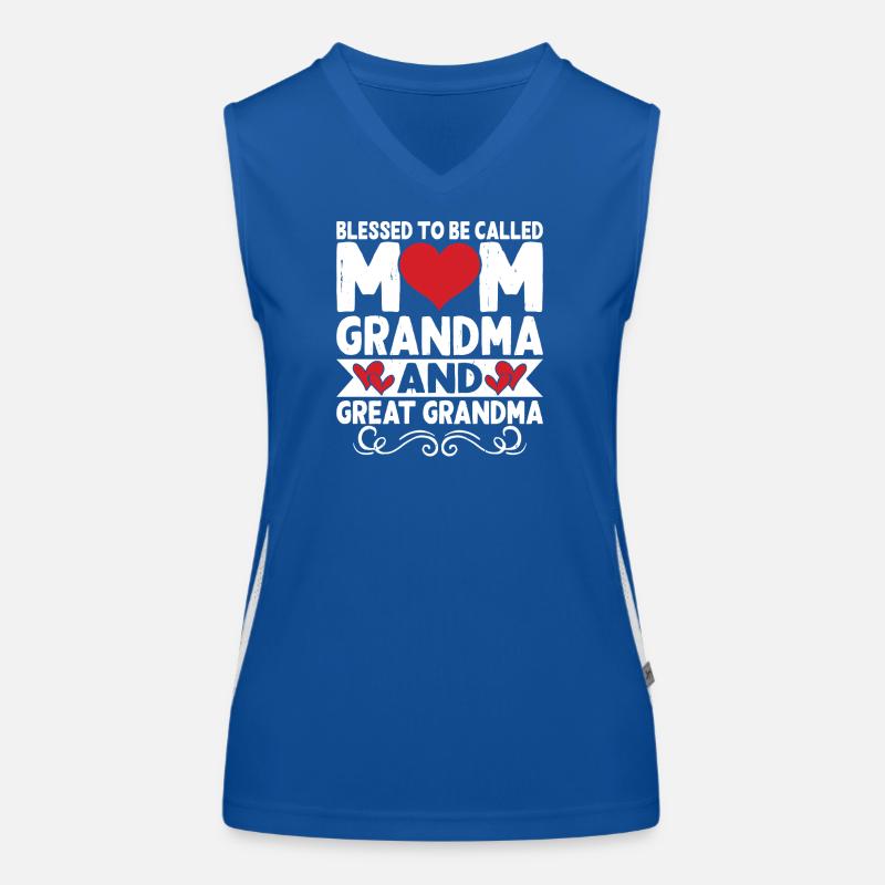 Oma Mama Geschenk Weihnachtsgeschenke Großmutter  Funktionelles Kontrast-Tank Top für Frauen