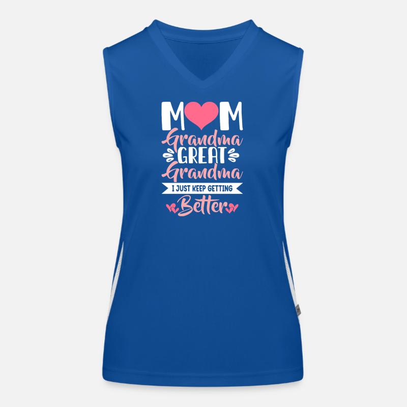 Oma Mama Geschenk Weihnachtsgeschenke Großmutter  Funktionelles Kontrast-Tank Top für Frauen