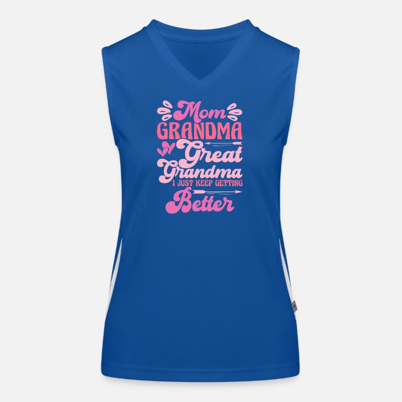 Oma Mama Geschenk Weihnachtsgeschenke Großmutter  Funktionelles Kontrast-Tank Top für Frauen