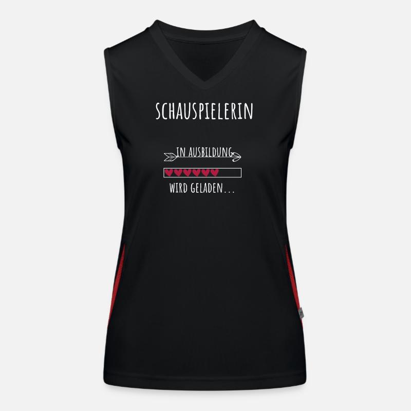 Schauspiel Studium Beruf Ausbildung Schauspielerin Funktionelles Kontrast-Tank Top für Frauen