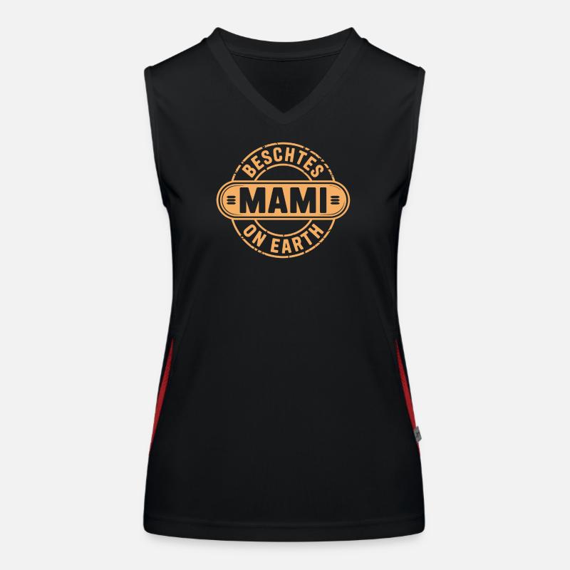 Beschtes Mami Schweizerdeutsch Muttertag Funktionelles Kontrast-Tank Top für Frauen