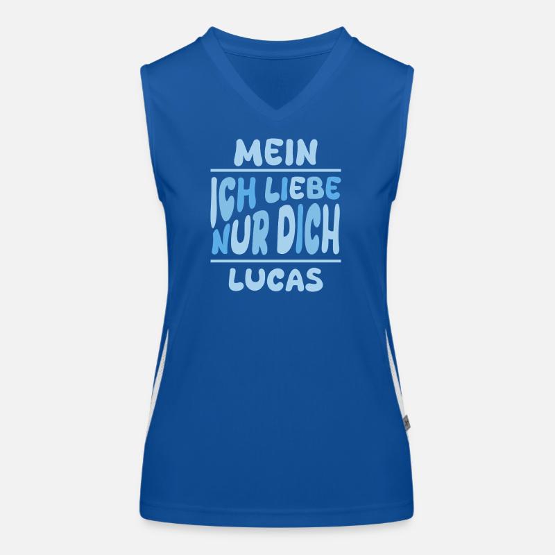 Lucas als Mann Funktionelles Kontrast-Tank Top für Frauen