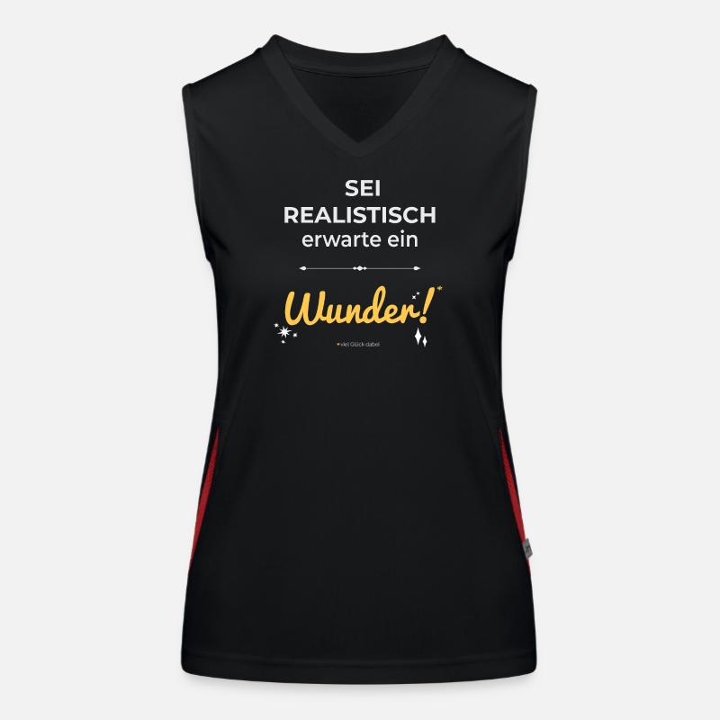 Be realistic – expect a miracle! Women's Functional Contrast Tank Top