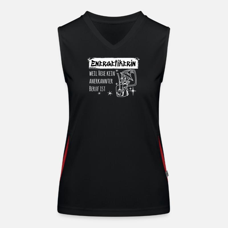 Energetic – Funny Witch Spell Women's Functional Contrast Tank Top