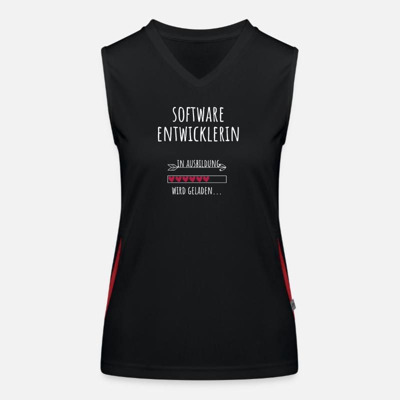 Softwareentwicklerin Informatik Studium Beruf Funktionelles Kontrast-Tank Top für Frauen