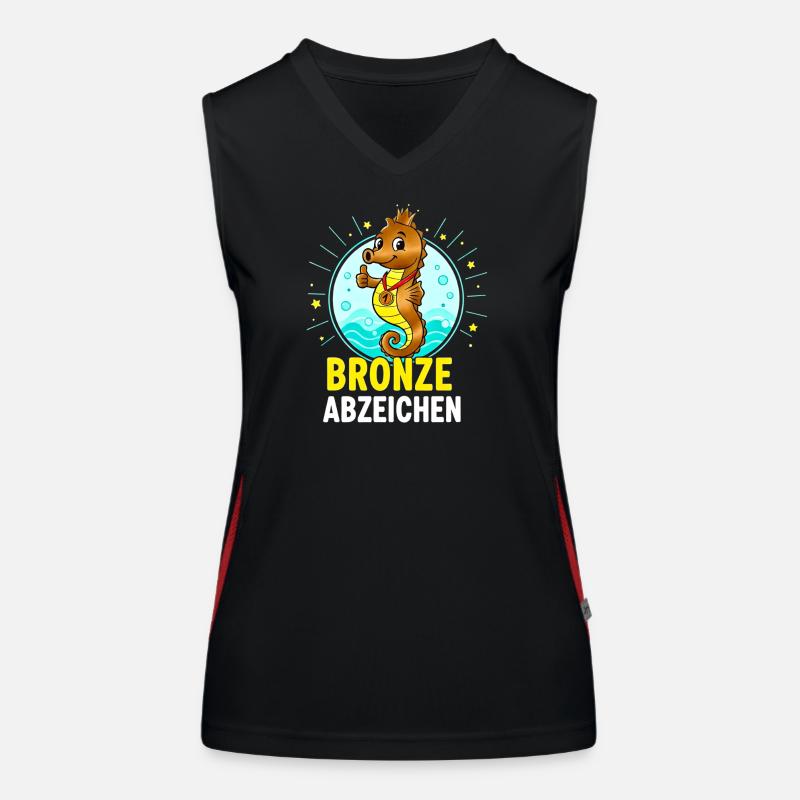 Bronze Badge Swimming Course Passed Women's Functional Contrast Tank Top