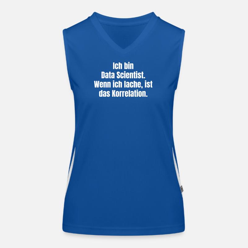 Ich bin Data Scientist Spruch Funktionelles Kontrast-Tank Top für Frauen