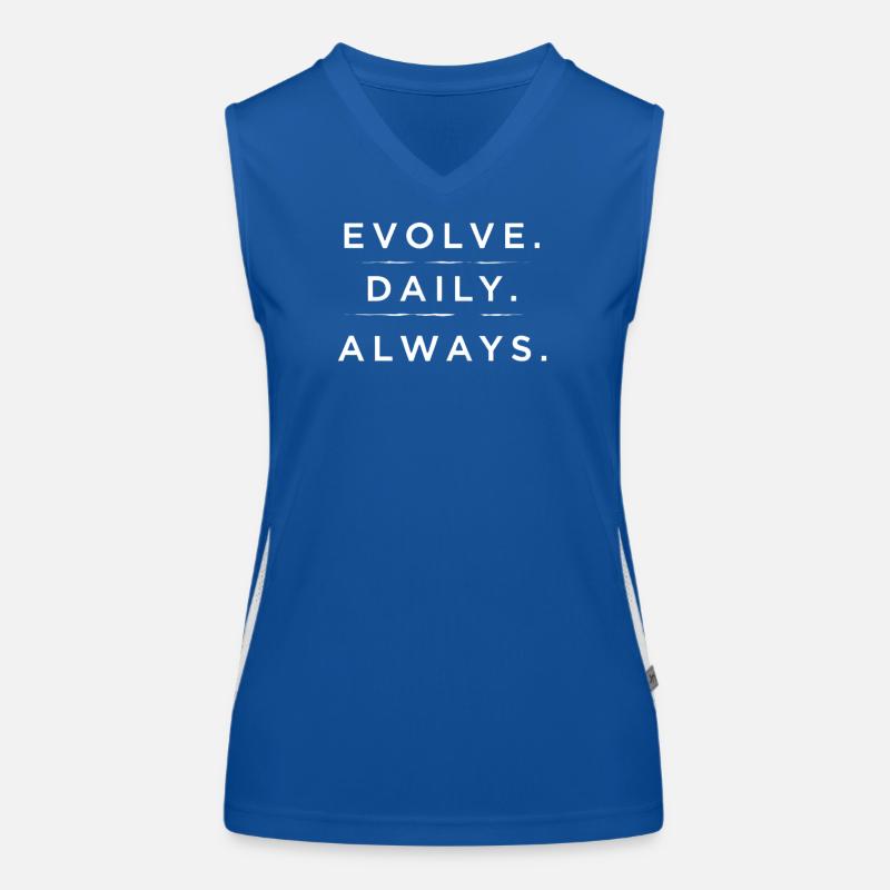 Evolve Daily Always Typography Art Women's Functional Contrast Tank Top