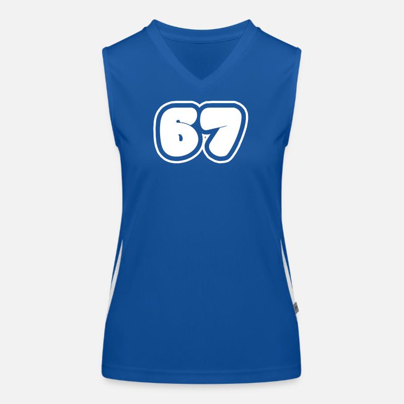 67 Nummer Funktionelles Kontrast-Tank Top für Frauen