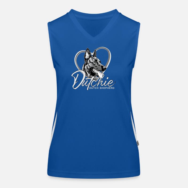 Holländischer Schäferhund Funktionelles Kontrast-Tank Top für Frauen