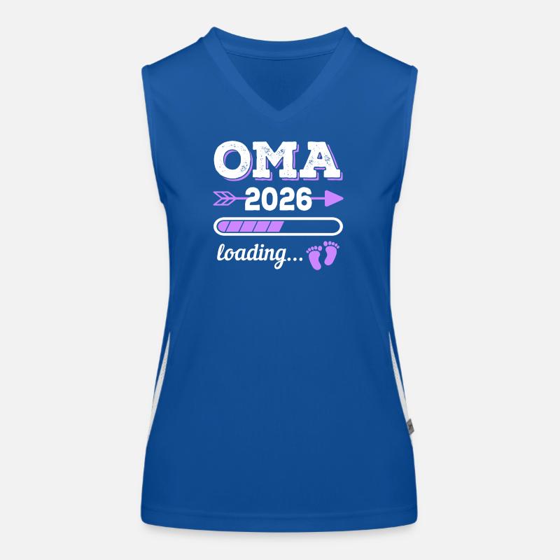 Oma 2026 Loading Schwangerschaft Geschenkidee Funktionelles Kontrast-Tank Top für Frauen