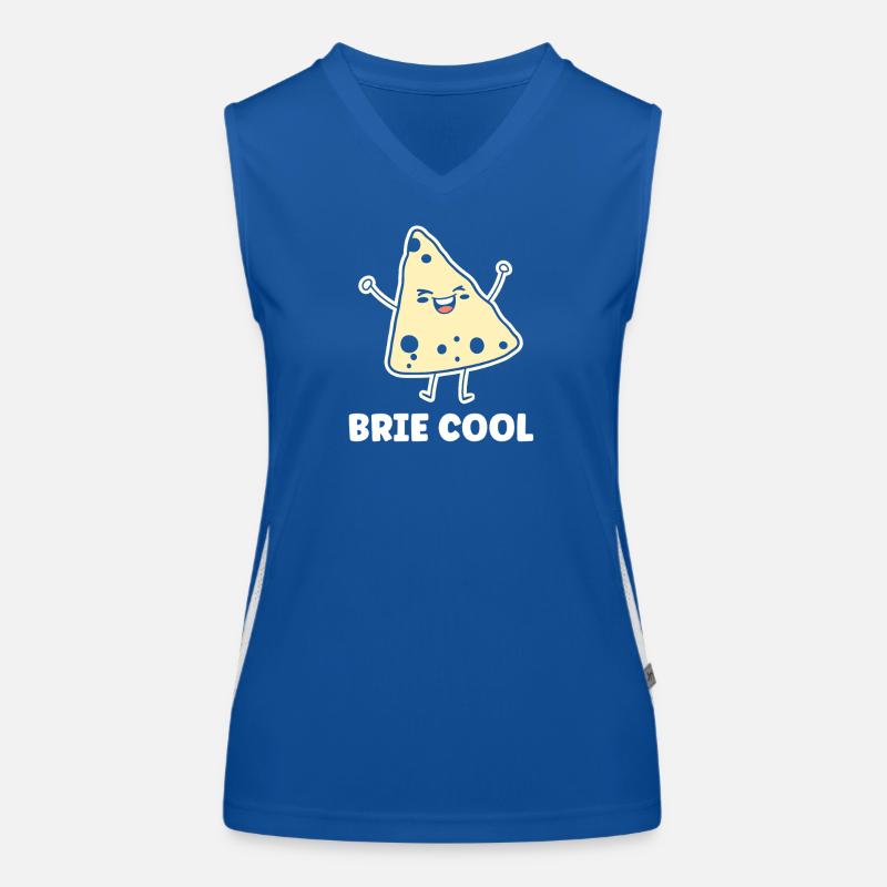 Humor Brie-Käse Funktionelles Kontrast-Tank Top für Frauen