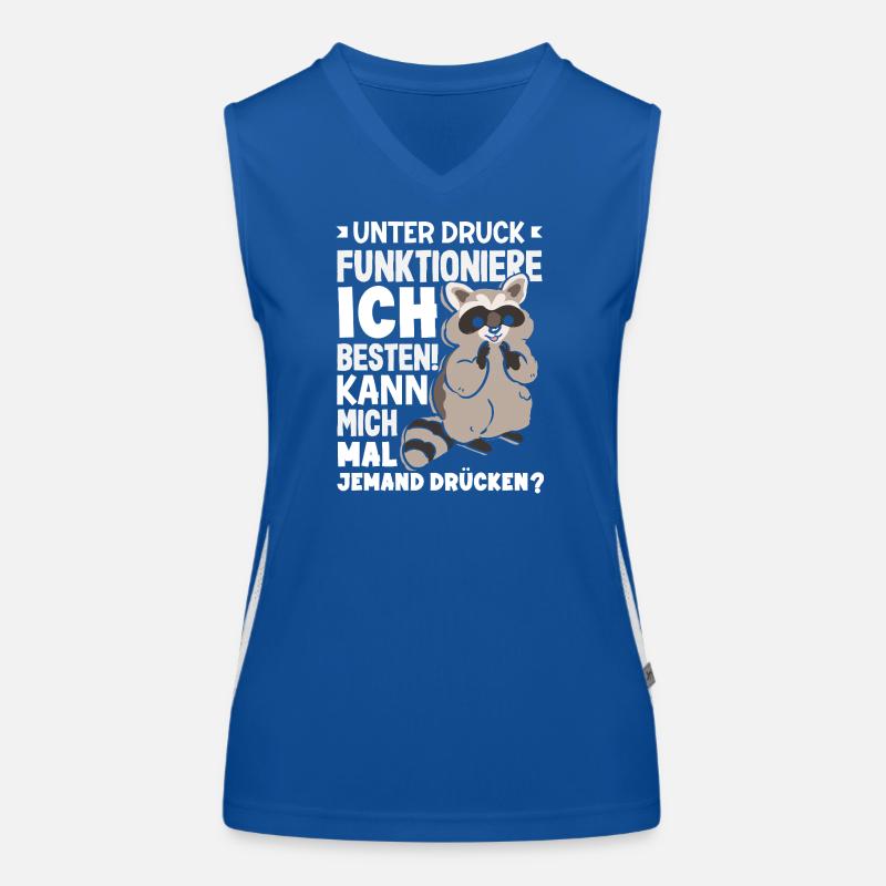 I function best under pressure Women's Functional Contrast Tank Top