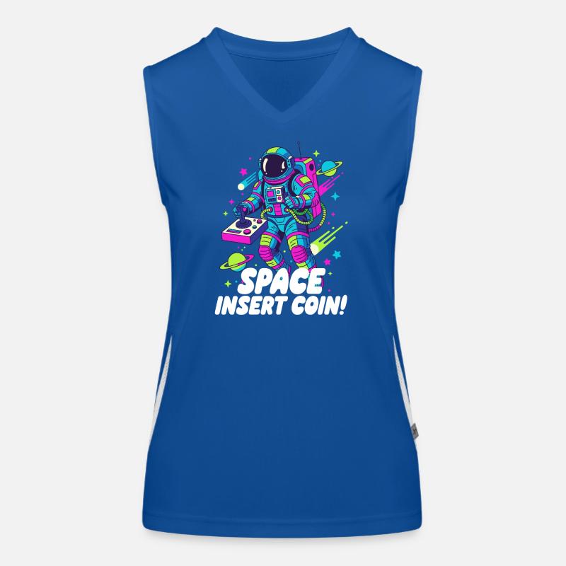Space Insert Coin Women's Functional Contrast Tank Top