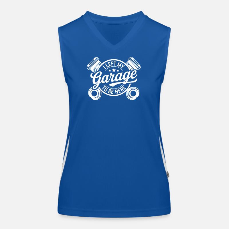 Mechanic Humor Garage Saying Women's Functional Contrast Tank Top