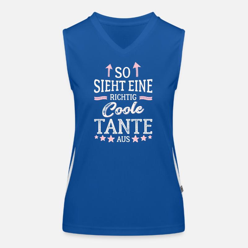 So sieht eine richtig coole Tante aus Funktionelles Kontrast-Tank Top für Frauen