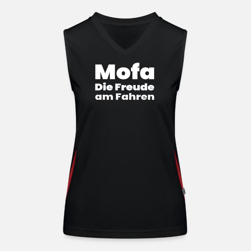 Mobylette Débardeur respirant contrasté Femme