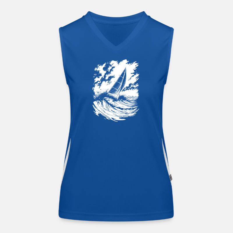 Energetic Sailing Art Sailor Women's Functional Contrast Tank Top