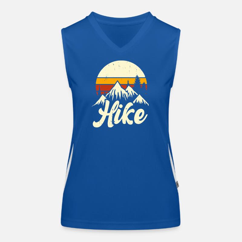 Hiking Retro Funktionelles Kontrast-Tank Top für Frauen