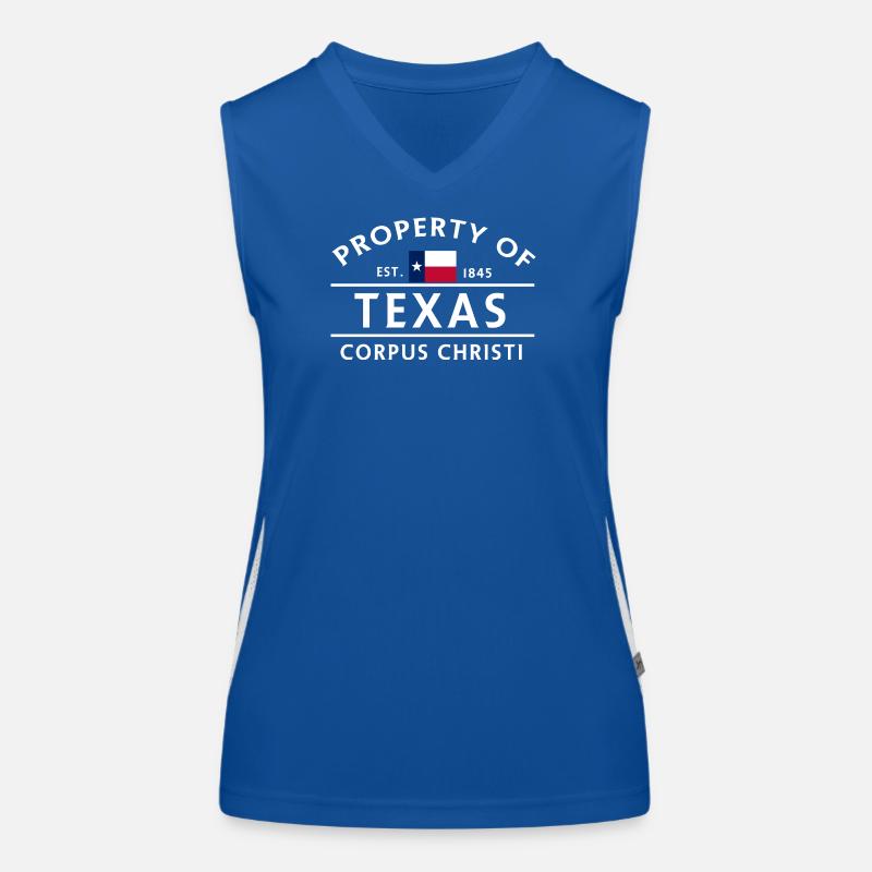 Corpus Christi du Texas 1845 Débardeur respirant contrasté Femme