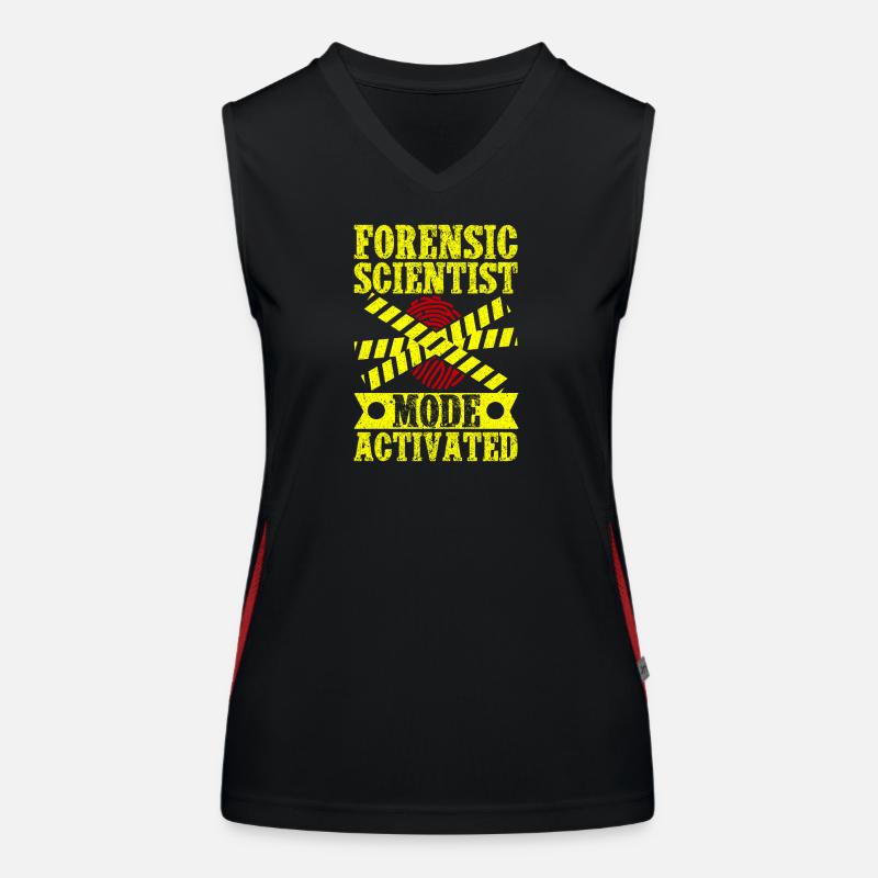 Forensic Science Major Mode Activated Forensics Funktionelles Kontrast-Tank Top für Frauen