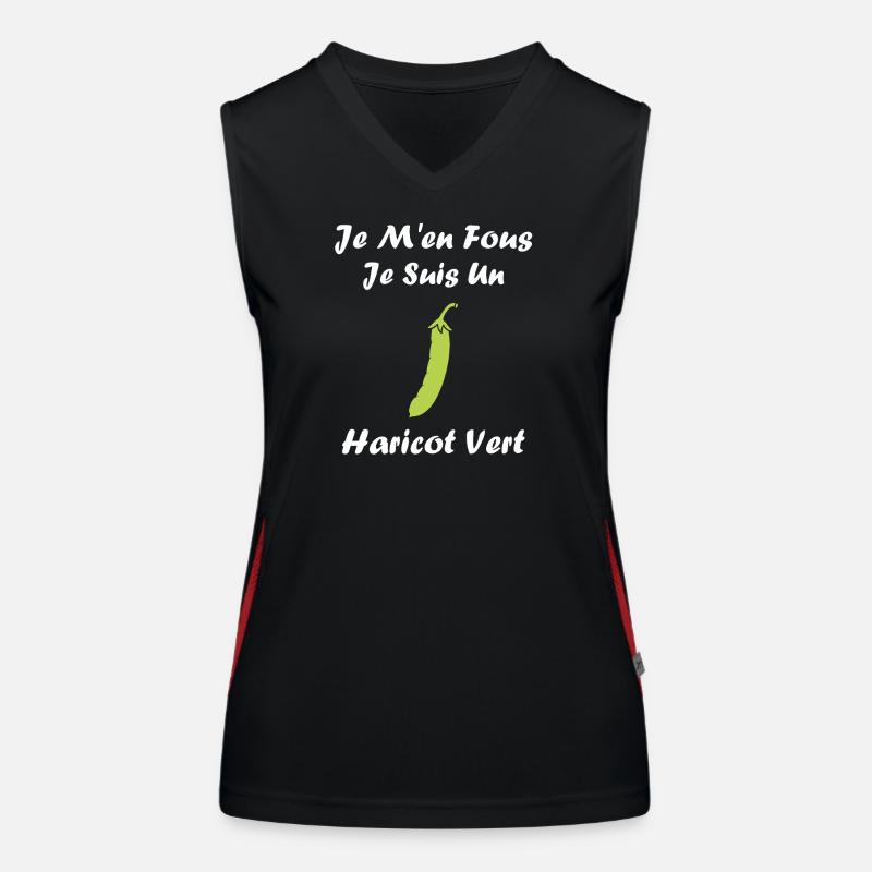 haricot vert Débardeur respirant contrasté Femme