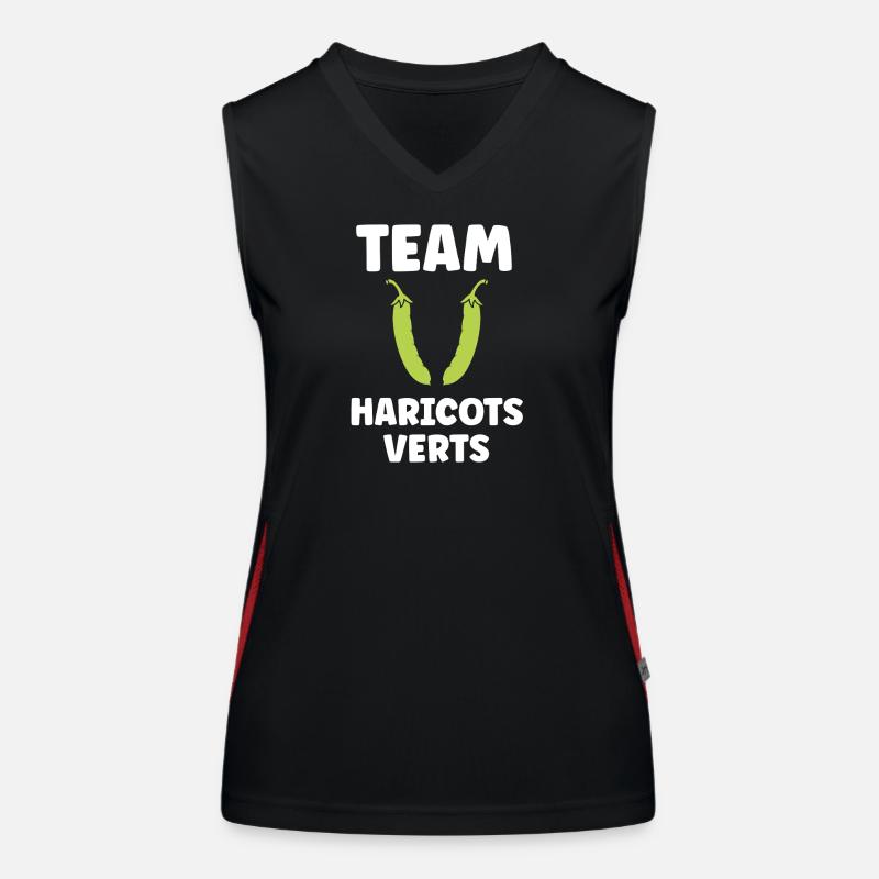 haricot vert Débardeur respirant contrasté Femme