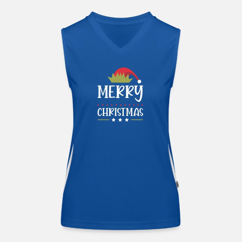 Frohe Weihnachten Funktionelles Kontrast-Tank Top für Frauen