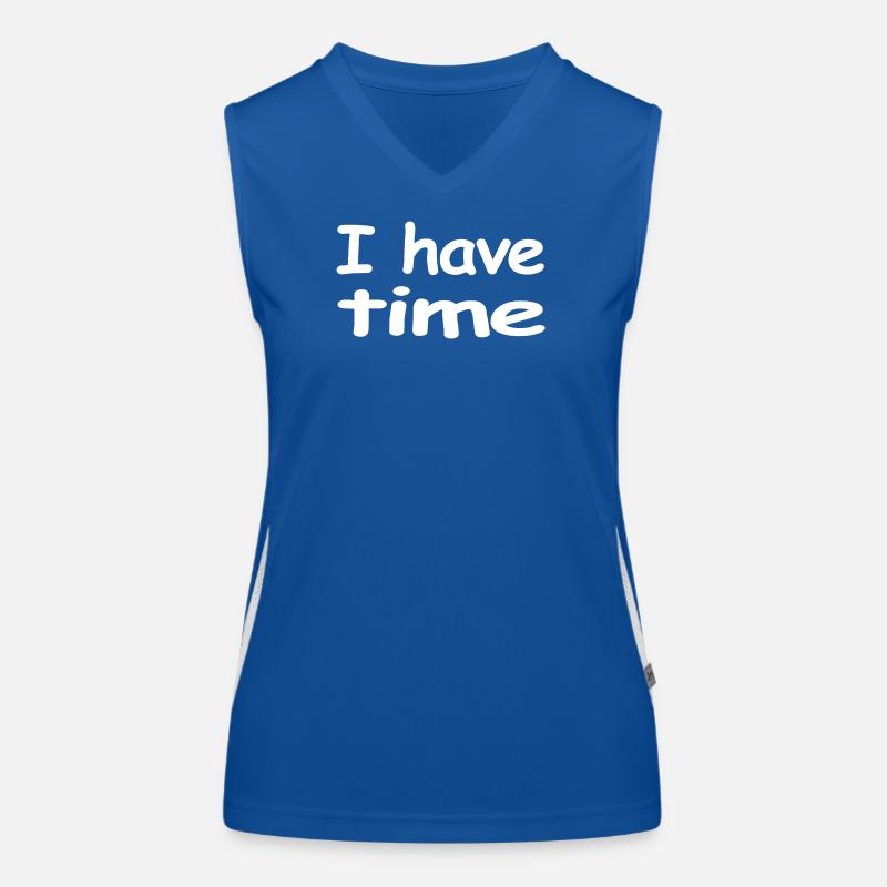 Zeit Funktionelles Kontrast-Tank Top für Frauen
