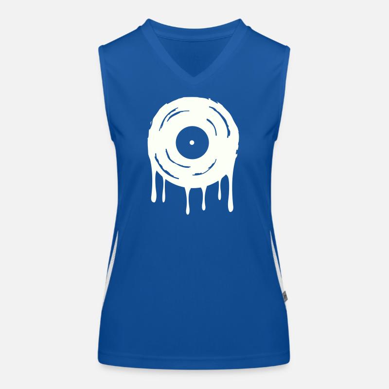 Schallplatte  Funktionelles Kontrast-Tank Top für Frauen