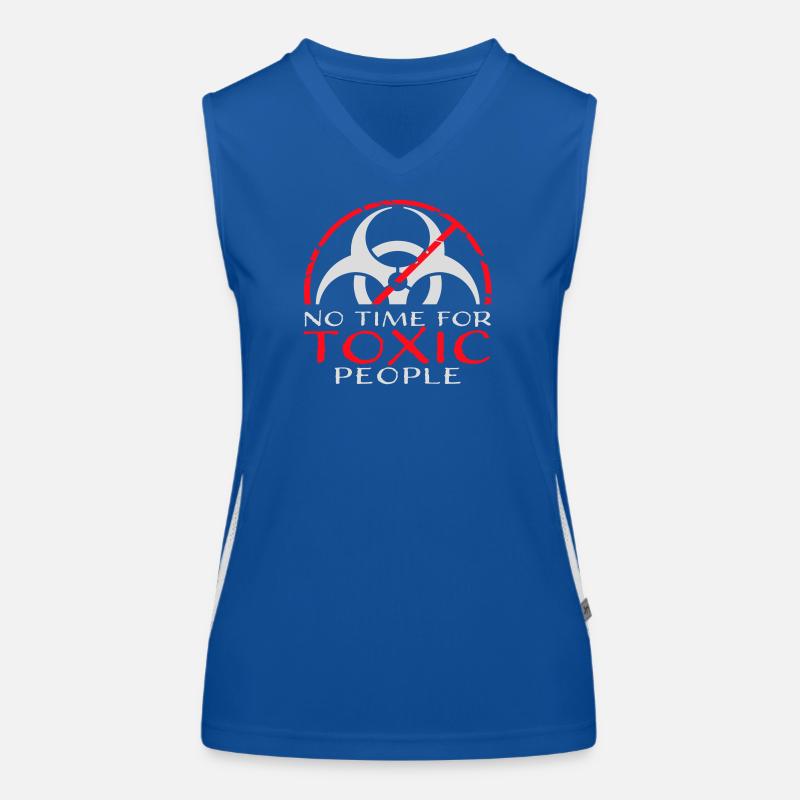 No Time Toxic People Boundaries Self Care Saying Women's Functional Contrast Tank Top