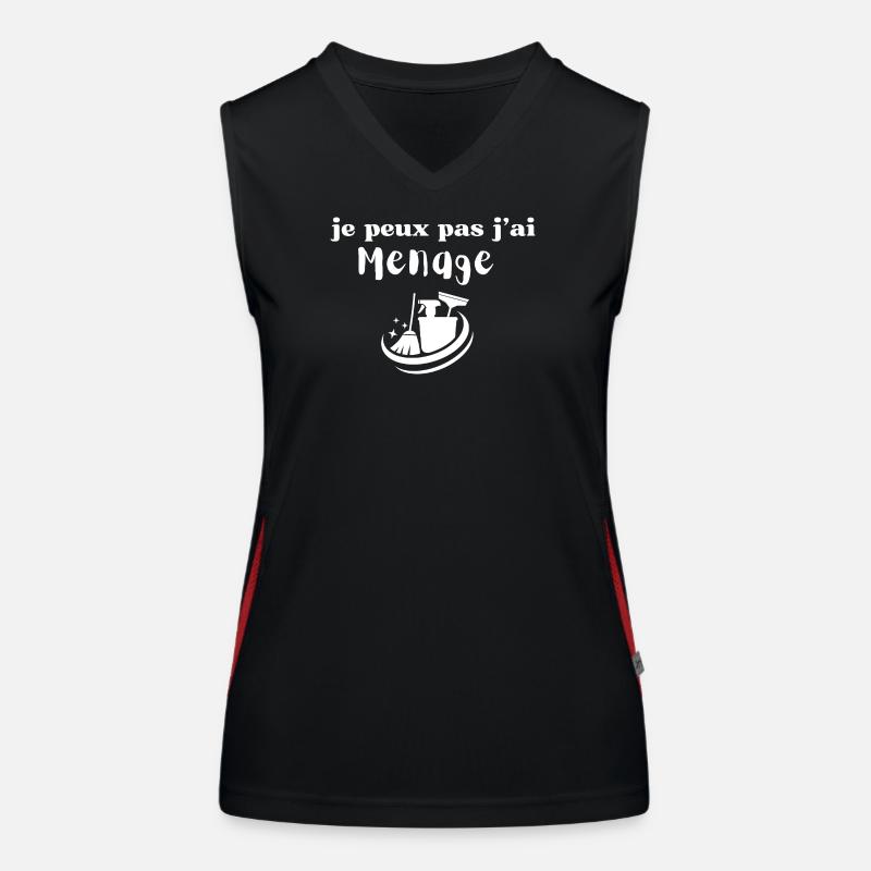 I can't I cleaned Women's Functional Contrast Tank Top