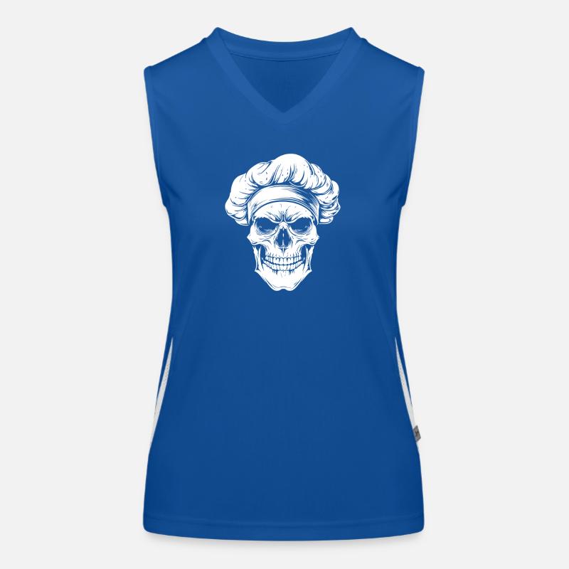Kochskull Gothic Kitchen Art Women's Functional Contrast Tank Top