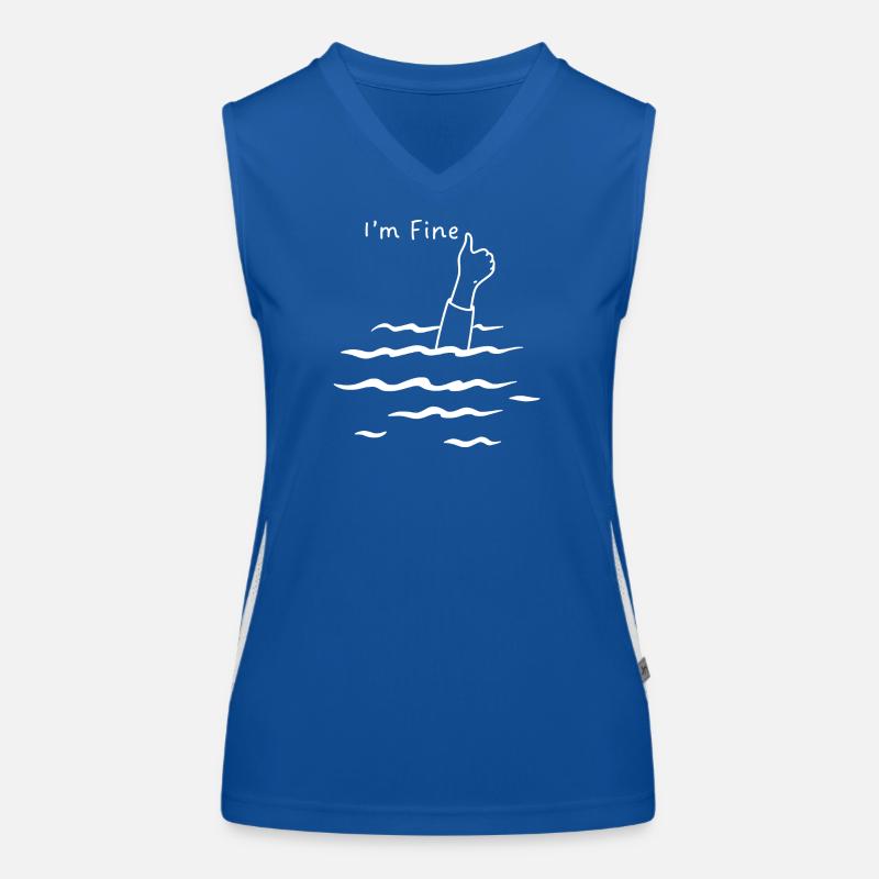 Ich bin feine Laune Funktionelles Kontrast-Tank Top für Frauen