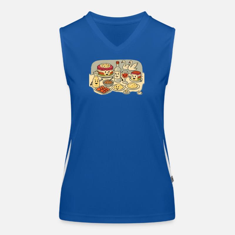 Schwanensee Feiertage Funktionelles Kontrast-Tank Top für Frauen