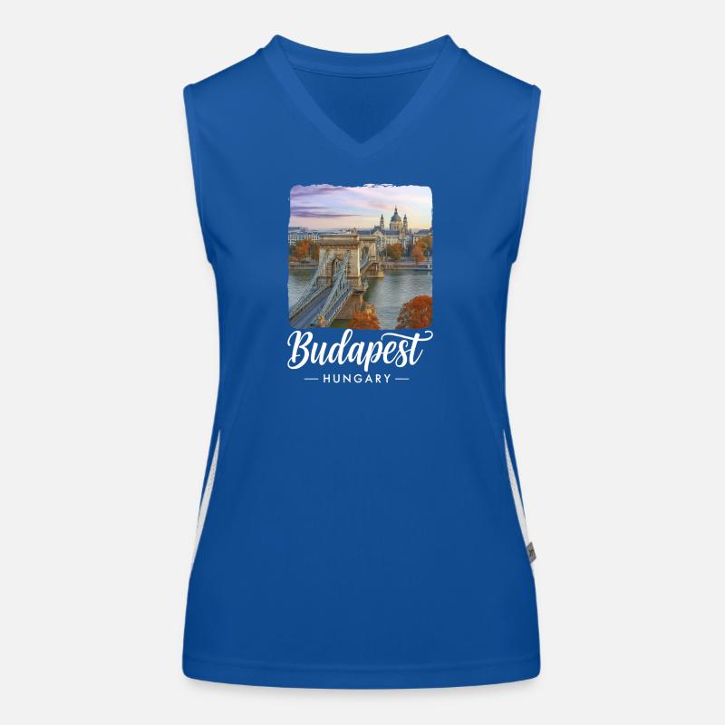 Budapest Ungarn Funktionelles Kontrast-Tank Top für Frauen