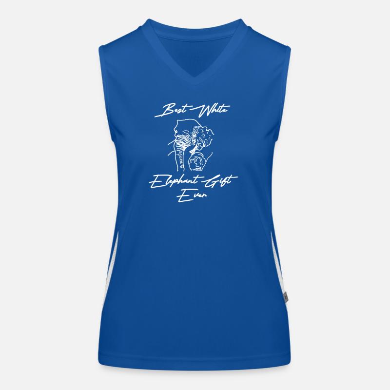 bester weisser Elefant ever Funktionelles Kontrast-Tank Top für Frauen