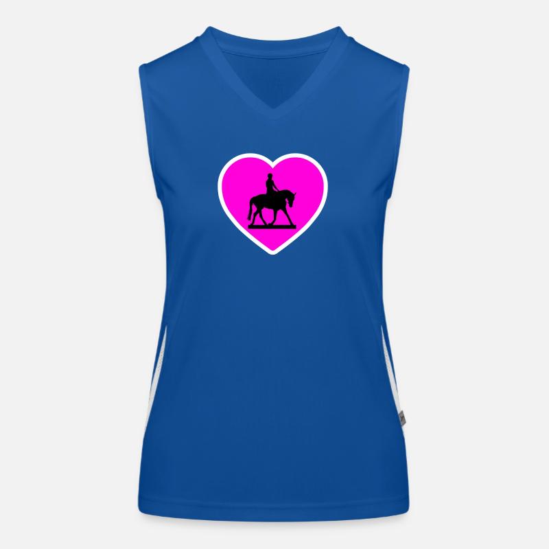 Chevaux Débardeur respirant contrasté Femme